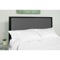 Flash Furniture HG-HB1717-F-DG-GG Melbourne Metal Upholstered Full Size Headboard in Dark Gray Fabric